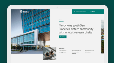 Corporate Website Redesign for Merck